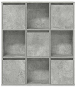 Estante 89x24x101,5 cm derivados de madeira cinzento cimento