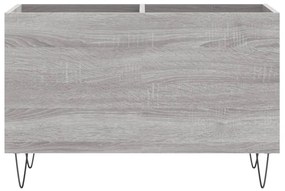 Armário p/ discos 74,5x38x48 derivados madeira cinzento sonoma