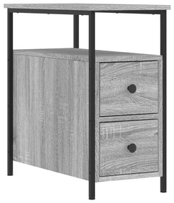 Mesas de cabeceira 2 pcs derivados madeira sonoma cinza