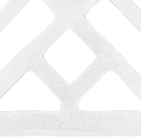 Base para guarda-sol ferro fundido 44x44x31 cm branco