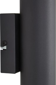 Candeeiro de parede moderno preto 2 luzes - Jeana