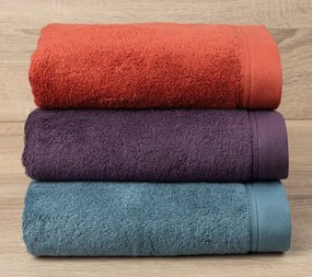 Toalhas banho 100% algodão penteado 580 gr.: Lagon / Azulado 2E428 1 tapete banho 100% algodão penteado 50x80 cm premium 1.000 gr./m2 mesma cor