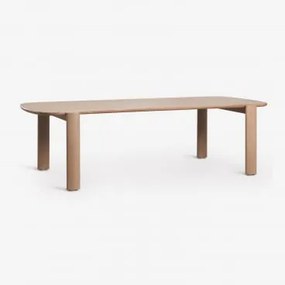Mesa De Jardim Retangular 260x115 Cm Em Madeira De Acácia Vetra Marrom Acácia Claro - Sklum