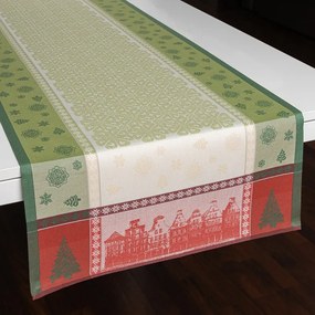 47x150 cm - Caminho de mesa 100% algodão jacquard