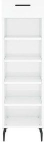 Sapateira 30x35x105 cm derivados de madeira branco brilhante