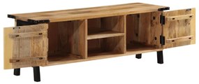 Móvel de TV 110x35x40 cm madeira de mangueira maciça