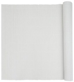 Cerca de jardim dupla face branco 1,8x5 m PVC