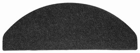 Tapetes de escada adesivos 30 pcs 65x22,5x3,5 cm preto