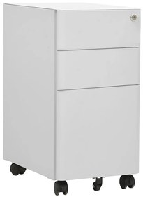 vidaXL Arquivador móvel aço 30x45x59 cm cinzento-claro