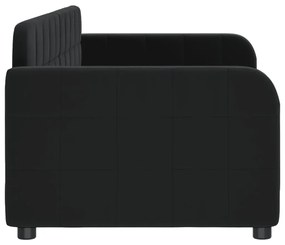 Sofá-cama 80x200 cm veludo preto