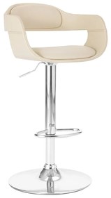 vidaXL Banco de bar couro artificial branco