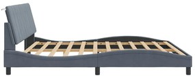 Estrutura de cama sem colchão 200x200 cm veludo cinzento-escuro