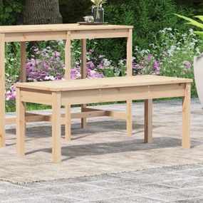 Banco de jardim 109x44x45 cm madeira de pinho maciça
