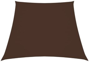 Para-sol estilo vela tecido oxford trapézio 2/4x3 m castanho