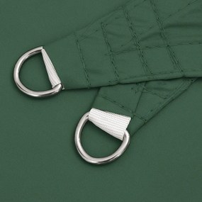 Para-sol vela tecido oxford triangular 6x6x6 m verde-escuro