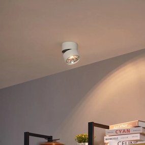 Foco de teto moderno bege G9 redondo giratório e inclinável - Go Nine