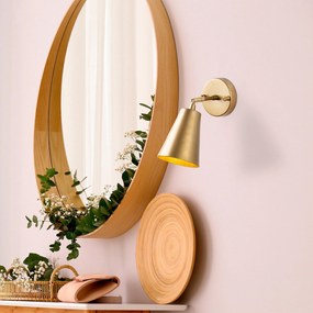 Candeeiro de Parede Evander – Dourado – 10 x 26 x 21 cm