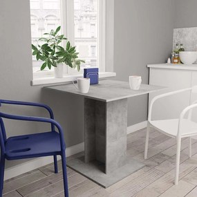 Mesa de jantar derivados de madeira cinzento cimento