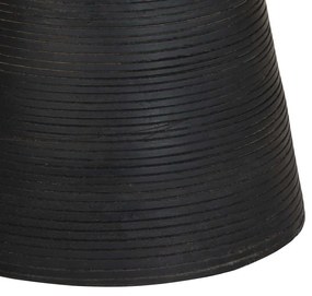 Mesa de apoio preto Ø37x45 cm madeira de mangueira maciça