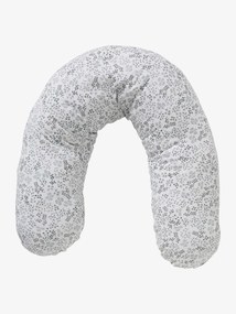 Oferta do IVA - Almofada de amamentação + capa de proteção, coleção Bio branco vivo estampado