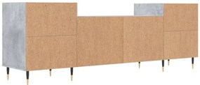 Móvel de TV 160x35x55 cm derivados de madeira cinzento cimento