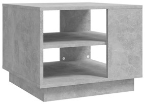 Mesa de centro 55x55x43 cm aglomerado cinzento cimento