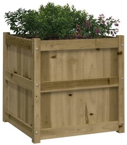 Vasos/floreiras de jardim 2 pcs madeira de pinho impregnada