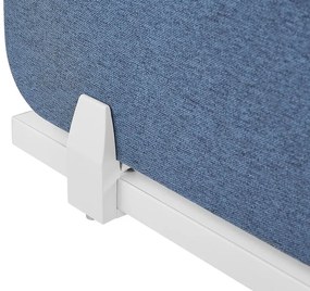 Painel divisor de secretária azul 160 x 40 cm WALLY Beliani