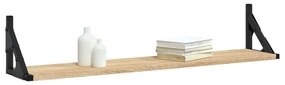 Prateleiras de parede 2pcs derivados de madeira carvalho sonoma