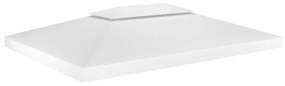 vidaXL Cobertura de gazebo com 2 camadas 310 g/m² 4x3 m branco