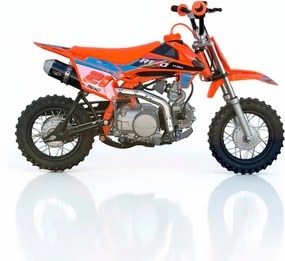 Mini Moto Infantil para crianças REXO K90A 90cc Semi-Automática 10/10" 4T Laranja
