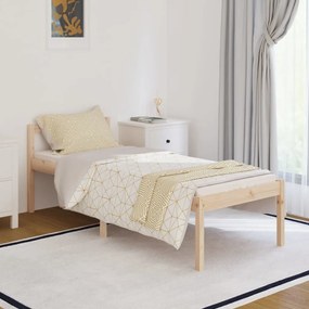 vidaXL Cama para idosos 90x200 cm pinho maciço