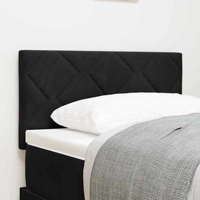 Cabeceira vidaXL Design Blocos Diamante Preto 80 cm Veludo