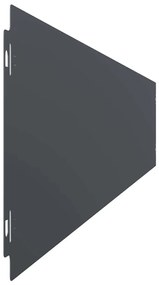 Orlas de relva 10 pcs antracite 15x103 cm aço laminado a frio