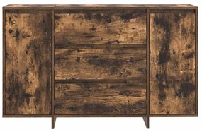 Sideboard Carvalho Fumado 120x41x75 cm Madeira Reforçada
