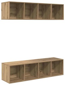 Conjunto de Estantes para TV 3 pcs carvalho artisiano