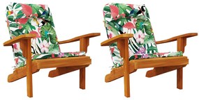 Almofadões p/ cadeira Adirondack 2 pcs tecido oxford multicor