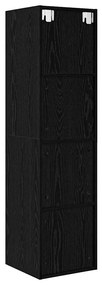 Gabinete para TV Carvalho preto 37 x 37 x 142.5 cm