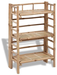 Rack para Plantas em Bambu 3 Níveis