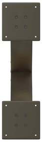 Pés para mesa de centro em formato de X, 2 peças, aço natural, 60x(30-