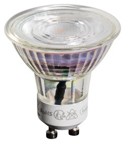 Conjunto de 5 lâmpadas LED GU10 50mm transparentes 3,5W 330 lm 3000K