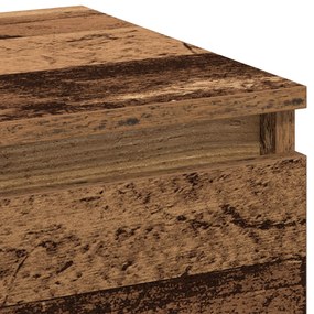 Criado-mudo vidaXL Madeira Velha 40x35x70 cm Madeira Engenharia