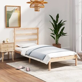 Estrutura de cama solteiro 90x190 cm madeira maciça