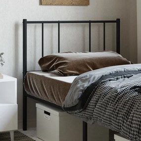 Cabeceira de cama 75 cm metal preto