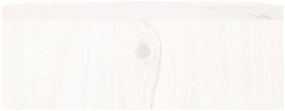 Suporte para monitor 100x27x10 cm pinho maciço branco