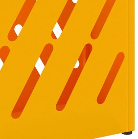 Suporte de Guarda-Chuva Amarelo Mostarda 28x12x41 cm em Aço