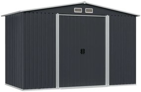 Abrigo de jardim 257x205x178 cm aço antracite