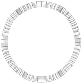 Compostor de jardim Ø100x50 cm aço galvanizado