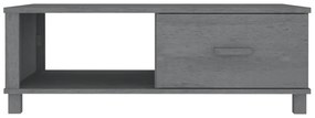 Mesa de centro HAMAR 100x55x35 cm pinho maciço cinza-escuro