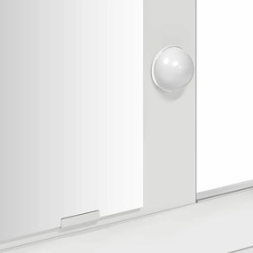Mesa de Maquiagem com Luzes LED Branca 100x41x140 cm